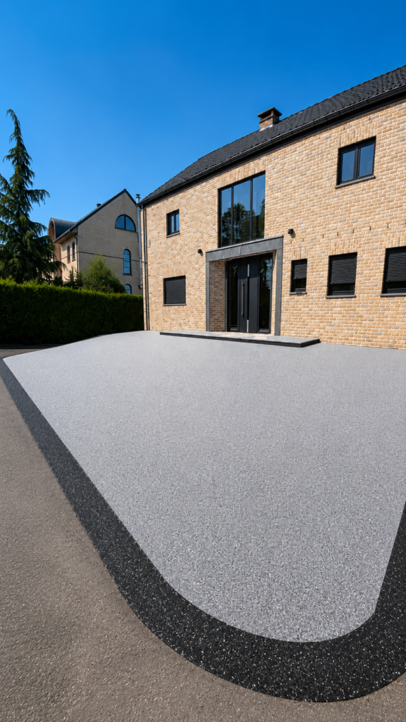 Tapis de pierre parking